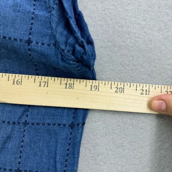 Anthropologie Cloth & Stone Frayed Chambray Tunic Dress XS - Picture 9 of 11